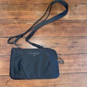 Travelon Midnight Black Crossbody clutch convertible Bag